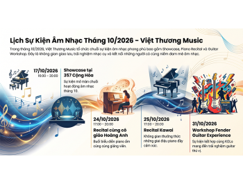 Lịch Sự Kiện Việt Thương Music Tháng 10/2026