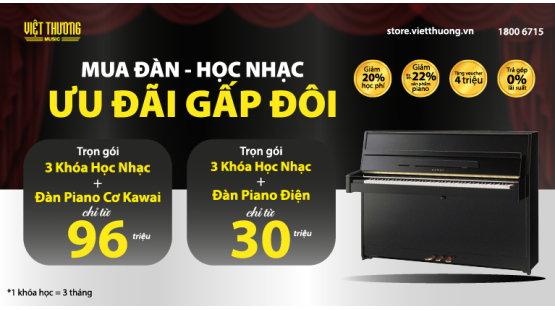 Chương Trình: Mua Đàn - Học Nhạc – Ưu Đãi Gấp Đôi