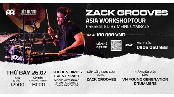 Sự Kiện: Zack Grooves With Young Generation Drummer 2025