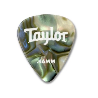 Taylor Celluloid 351 Guitar Picks, Abalone, 12-Pack 