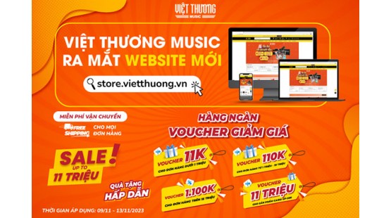 Việt Thương Music ra mắt website mới store.vietthuong.vn