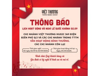 THÔNG BÁO LỊCH HOẠT ĐỘNG TRONG DỊP LỄ QUỐC KHÁNH NGÀY 2/9