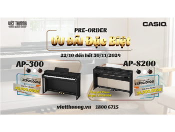 Pre-order đàn piano điện Casio AP-300 và Casio AP-S200 mới nhất