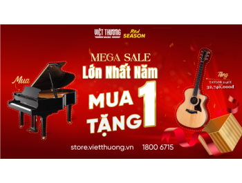 Chương trình V-Grand Christmas: Mua 1 tặng 1 khi mua đàn piano