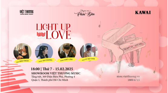 Sự kiện piano CHUYỆN CỦA PHÍM ĐÀN - Light Up Love