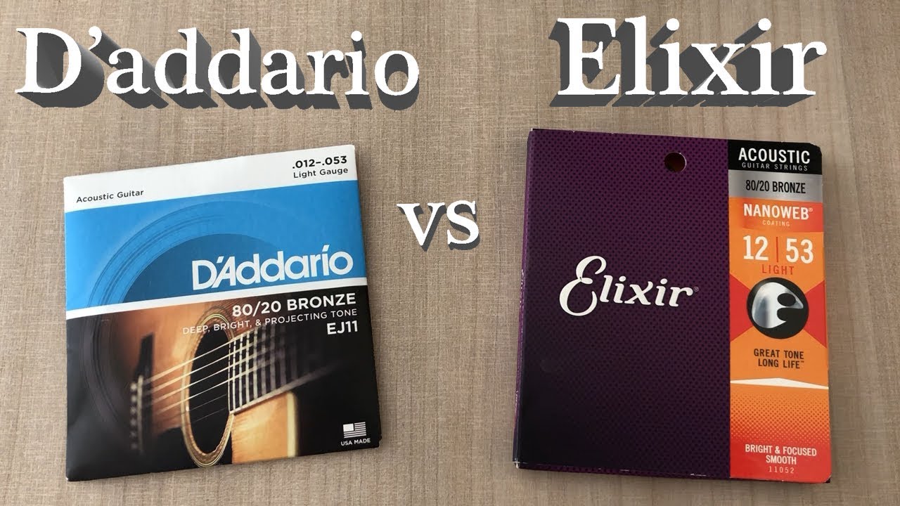 Elixir vs D Addario ng i ch i guitar n n ch n lo i n o