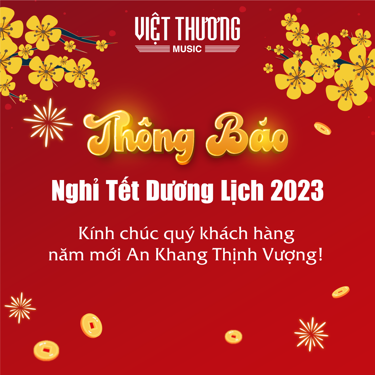 Thông Báo Nghỉ Tết Dương Lịch 2023