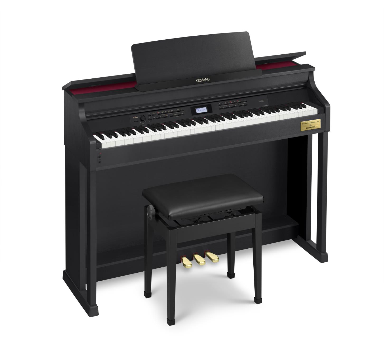 Đàn Piano Casio AP-700 với hệ thống phím cho cảm giác tự nhiên gần như của một cây grand piano có độ nhạy phím giúp truyền tải tư tưởng của người chơi vào tiếng đàn.