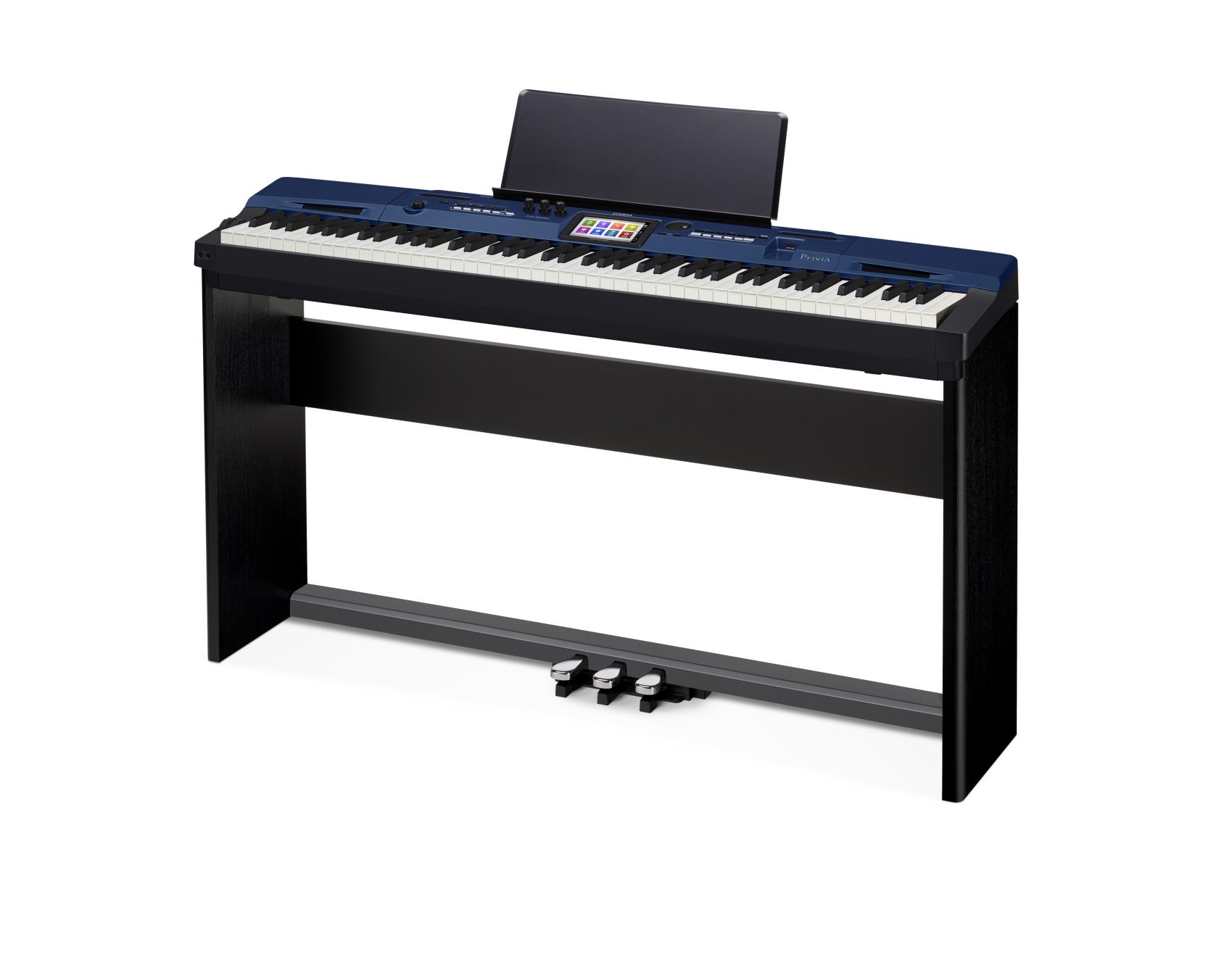 Đàn Piano Casio PX-560M mô phỏng một cách tự nhiên sức biểu cảm phong phú và sự cộng hưởng chưa từng có của một cây acoustic piano.