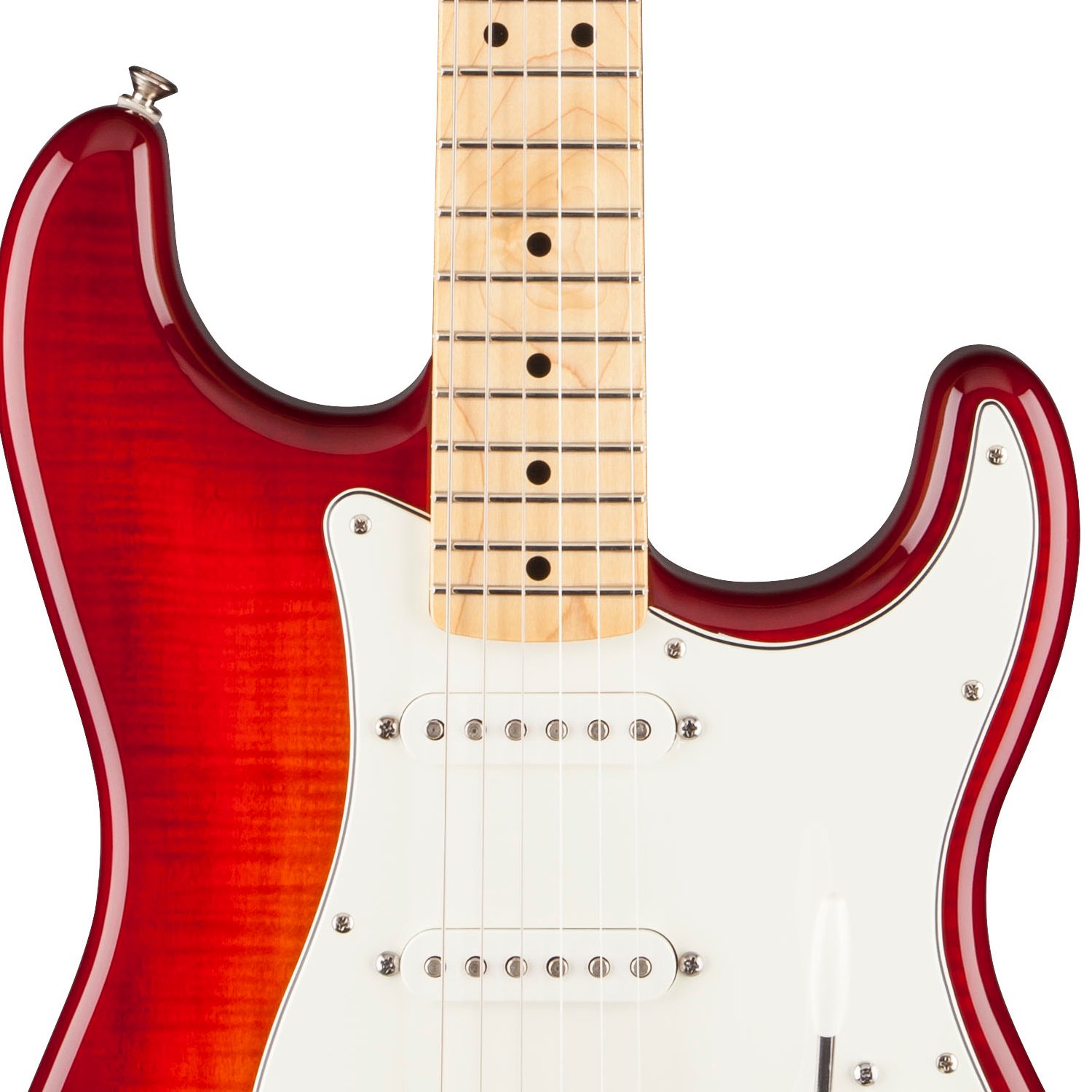 Đàn Guitar Fender Standard Stratocaster HSS Plus Top mang âm sắc huyền thoạ icủa Fender với phong cách cổ điển cho âm thanh tuyệt vời, với nét sang trọng nhất của mặt top flame maple trên thùng đàn gỗ alder