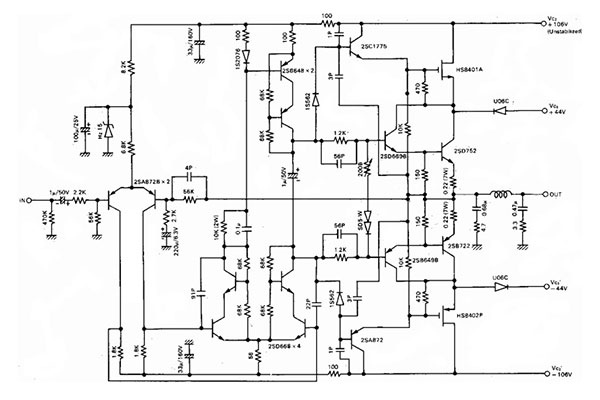 Sơ đồ bộ mạch công suất class H