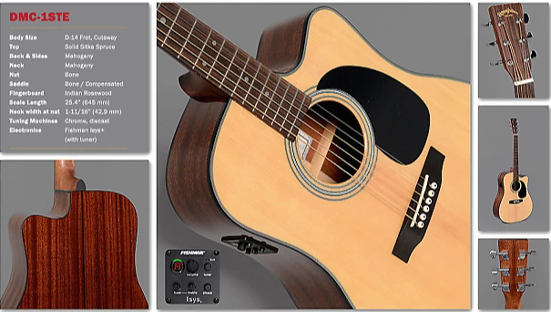 Guitar Sigma và cây đàn Sigma DMC-1STE tuyệt vời cho các nghệ sĩ bán chuyên