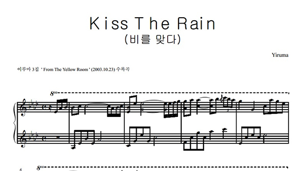 Học Đánh Đàn Piano Bài Kiss The Rain